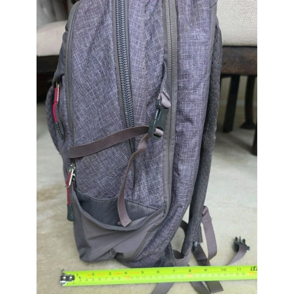 North Face Surge Laptop Backpack Rabbit Grey Heather/Cerise